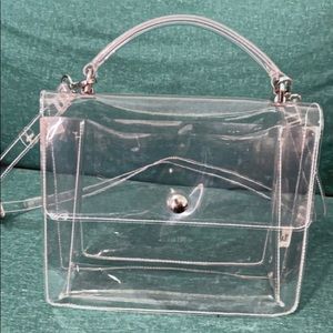 Clear/transparent cross body bag